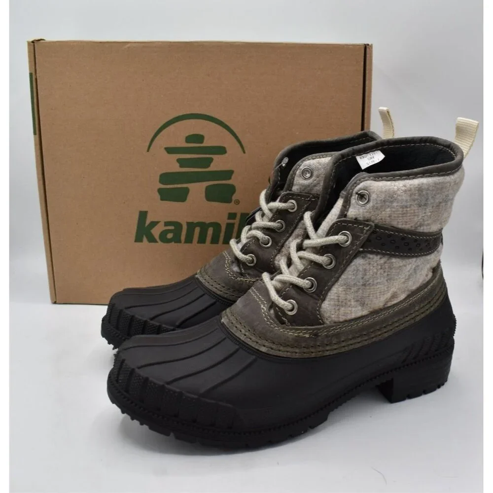Kamik‎ Womens Size 11 Sienna Mid 2 Gray Waterproof Duck Boots Shoes